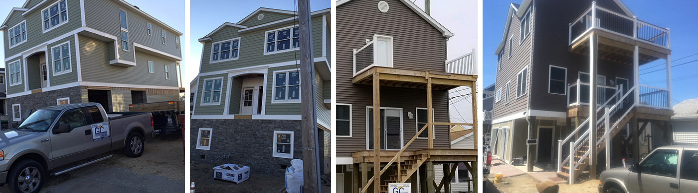 New homes being constructed in Point Pleasant and Lavallette, NJ